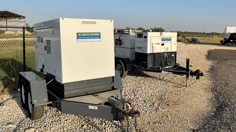 Temporary power generator rental for commercial and industrial use