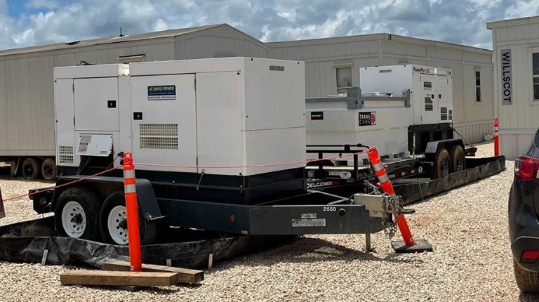Fueling and maintenance service for generator rentals