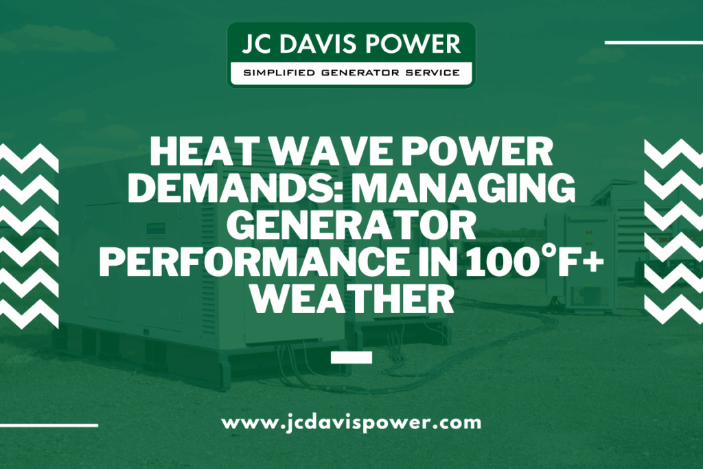 Heat Wave Power Demands Managing Generator Performance in 100 Weather